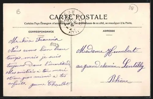 AK Paladru, Vue générale du village et du lac en arrière-plan