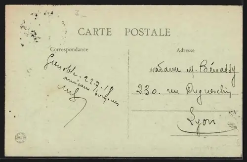 AK Grenoble, L`Hôtel des Postes et la Place Vaucanson