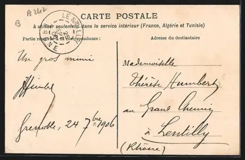 AK Entre-deux-Guiers, Vue générale d`Entre-deux-Guiers et Les Échelles sous la neige