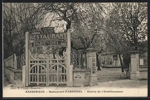 AK Sassenage, Restaurant Parendel, Entrée de l`Établissement