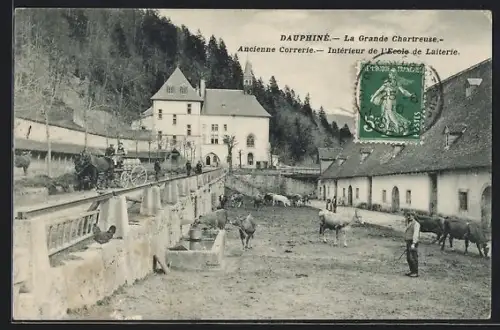 AK Dauphiné, Ancienne Correrie, Intérieur de l`École de Laiterie à La Grande Chartreuse