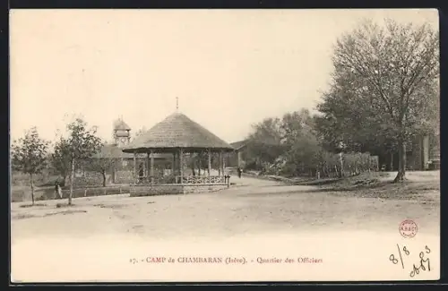 AK Camp de Chambaran /Isère, Quartier des Officiers