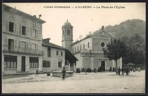 AK L`Albenc, La Place de l`Église