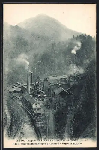 AK Allevard-les-Bains /Isère, Hauts-Fourneaux et Forges d`Allevard, Usine principale