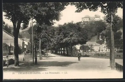 AK Uriage-les-Bains, Les Promenades