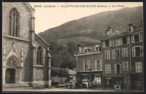 AK Allevard-les-Bains /Isère, La Place
