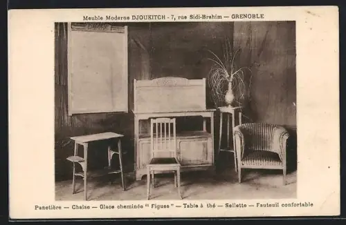 AK Grenoble, Meuble Moderne Djoukitch, intérieur avec mobilier élégant