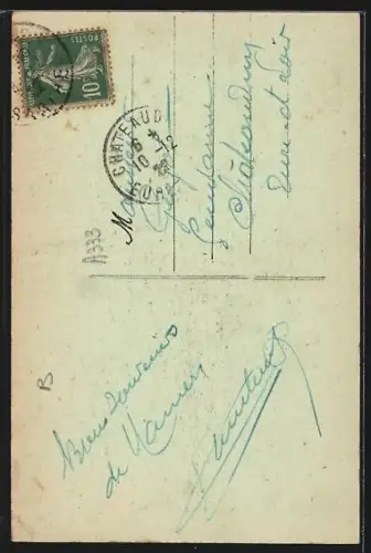 AK Mamers, L`Église Saint-Nicolas et les Halles