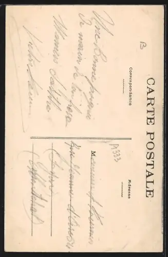 AK Mamers, La Dive traversant sous un pont de pierre entouré d`arbres majestueux