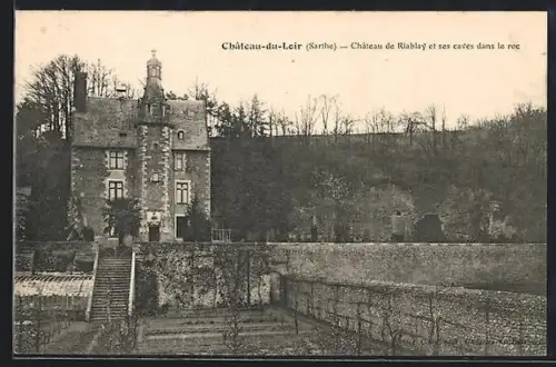AK Château-du-Loir /Sarthe, Château de Riablay et ses caves dans le roc