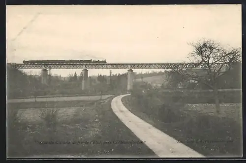AK Château-du-Loir, Viaduc du Chemin de Fer près Châteauneuf-sur-Loire