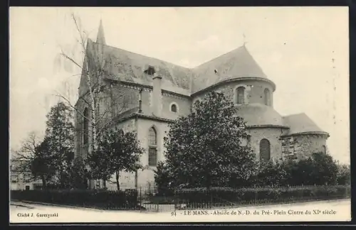 AK Le Mans, Abside de N.-D. du Pré, Plein Cintre du XIe siècle