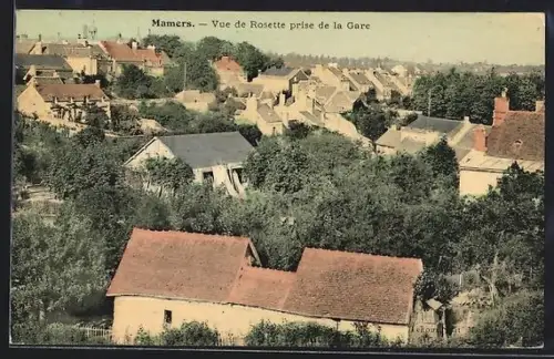 AK Mamers, Vue de Rosette prise de la Gare