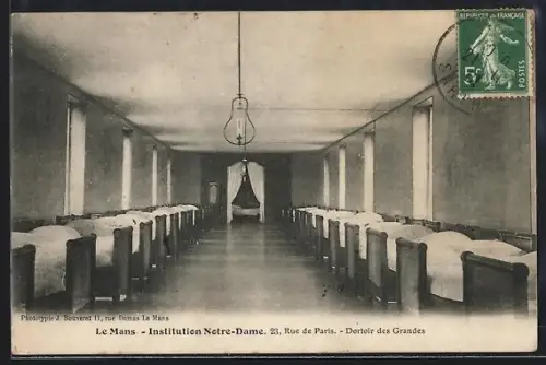 AK Le Mans, Institution Notre-Dame, Dortoir des Grandes