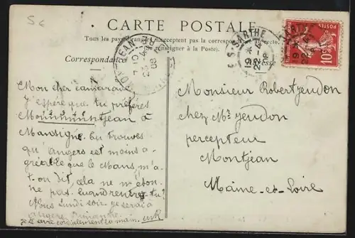 AK Le Mans, La Bibliothèque de la Préfecture