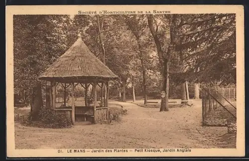 AK Le Mans, Jardin des Plantes, Petit Kiosque, Jardin Anglais