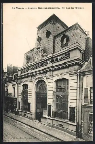 AK Le Mans, Comptoir National d`Escompte de Paris, 27 Rue des Minimes
