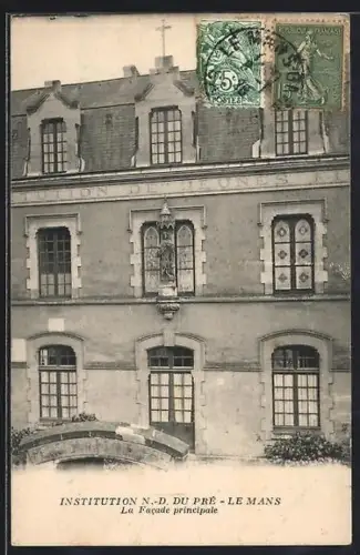 AK Le Mans, Institution N.-D. du Pré, La Facade principale