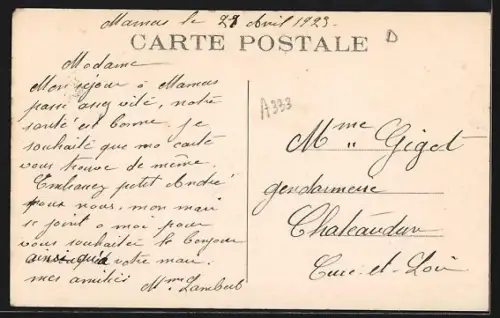 AK Mamers /Sarthe, L`Hôpital et rue adjacente