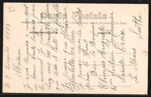 AK Le Mans, Hôtel des Postes et Télégraphes