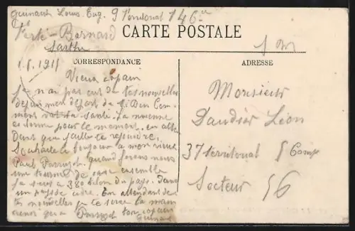 AK La Ferté-Bernard, Les Promenades du Mail