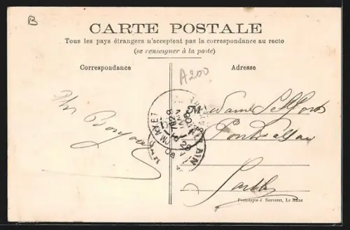 AK Château-du-Loir, Souvenir de Château-du-Loir mit Fotocollage