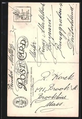 AK New York, Flat Iron Building, Strassenbahn