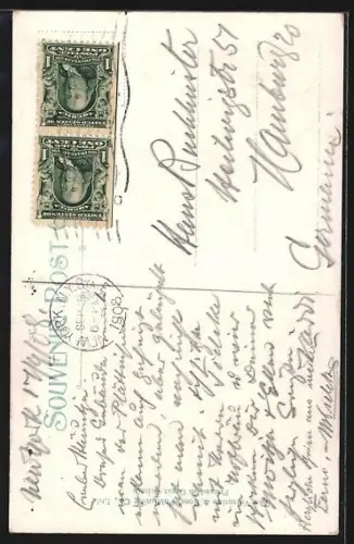 AK New York, Flat Iron Building, Strassenbahn