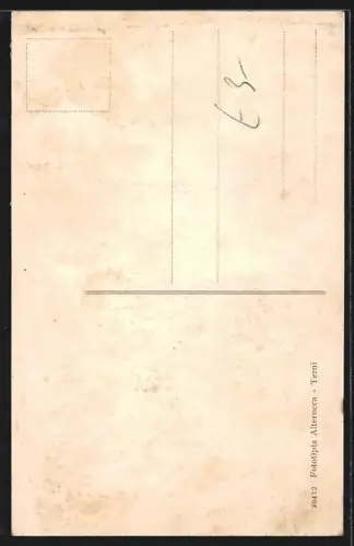 AK Genova, Via XX Settembre, Strassenbahn