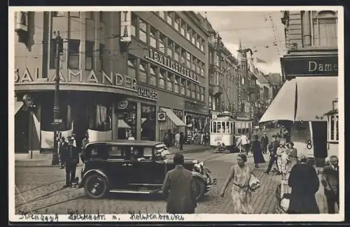 AK Kiel, Kreuzung Holstenstrasse und Holstenbrücke