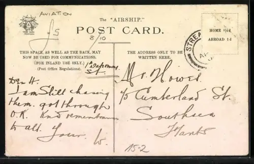 AK The Airship, a pair of scorchers, Zeppelin