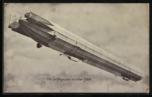 AK Der Luftkreuzer in voller Fahrt, Zeppelin