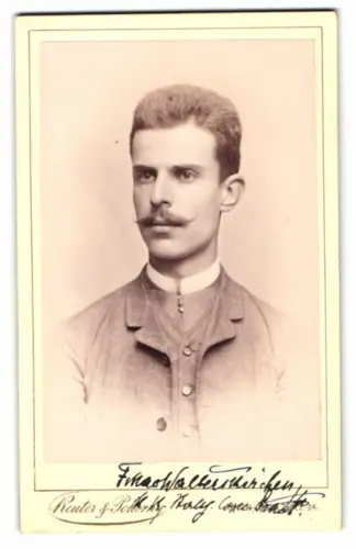 Fotografie Reuter & Pokorny, Wien, Portrait Franz Xaver Graf von Walterskirchen, Freiherr zu Wolfsthal, K.u.K. Kämmerer