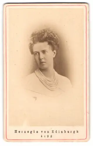 Fotografie Portrait Maria Alexandrowna Romanow, Grossfürstin von Russland