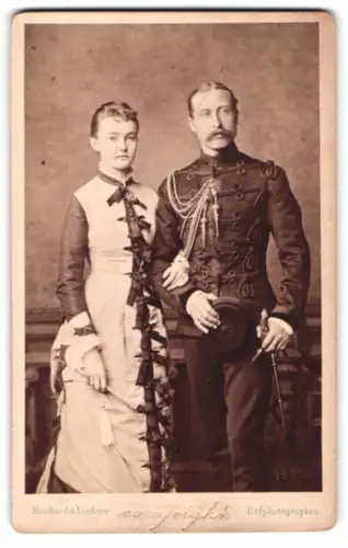 Fotografie Reichard & Lindner, Berlin, Arthur 1. Duke of Connaught & Strathearn, Prinzessin Luise Margarete von Preussen