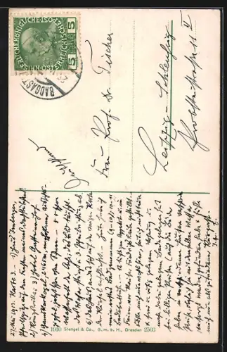 AK Badgastein, Teilansicht mit Kirche