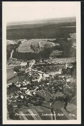 AK Lockenhaus /Bgld., Teilansicht, Fliegeraufnahme