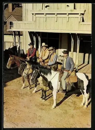 AK Bonanza, die Cartwrights, Lorne Greene, Michael Landon, pernell Roberts u. Dan Blocker