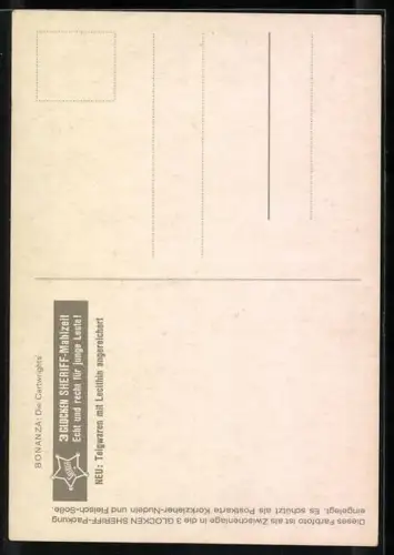 AK Bonanza, die Cartwrights, Lorne Greene, Michael Landon, pernell Roberts u. Dan Blocker