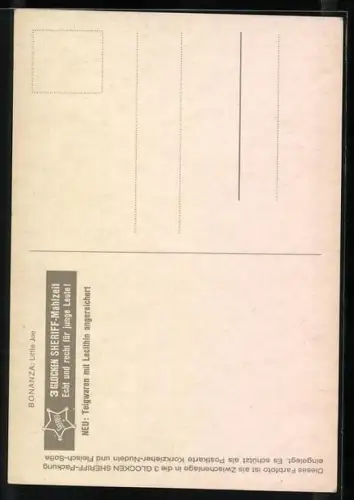 AK Little Joe aus Bonanza geht in Deckung