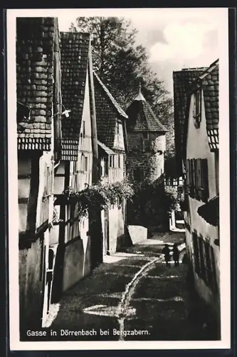 AK Dörrenbach bei Bergzabern, Gasse mit spielenden Kindern