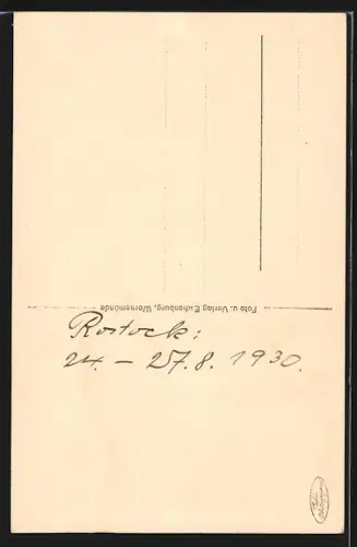 AK Rostock, Strassenpartie am Kröpeliner Tor