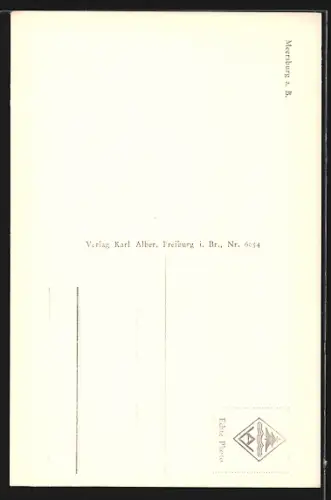 AK Meersburg, Gassenansicht mit Turm