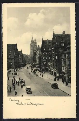 AK Nürnberg, Blick in die Königstrasse
