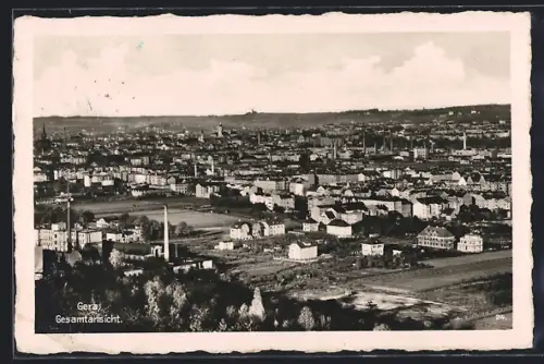 AK Gera, Gesamtansicht aus der Vogelschau