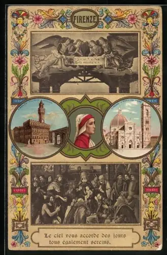 Präge-AK Firenze, Le ciel vous accord des jours tous également sereins, S. Maria del Fiore