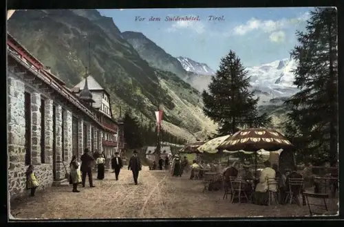 AK Sulden, Partie vor dem Suldenhotel