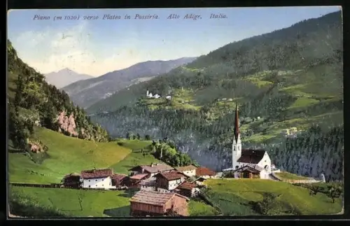 AK Piano, Piano verso Platea in Passiria