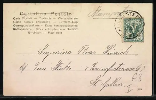 AK Luino /Lago Maggiore, Piazza Risorgimento