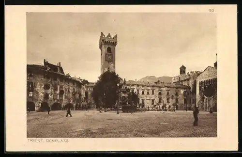 AK Trient, Ansicht des Domplatzes